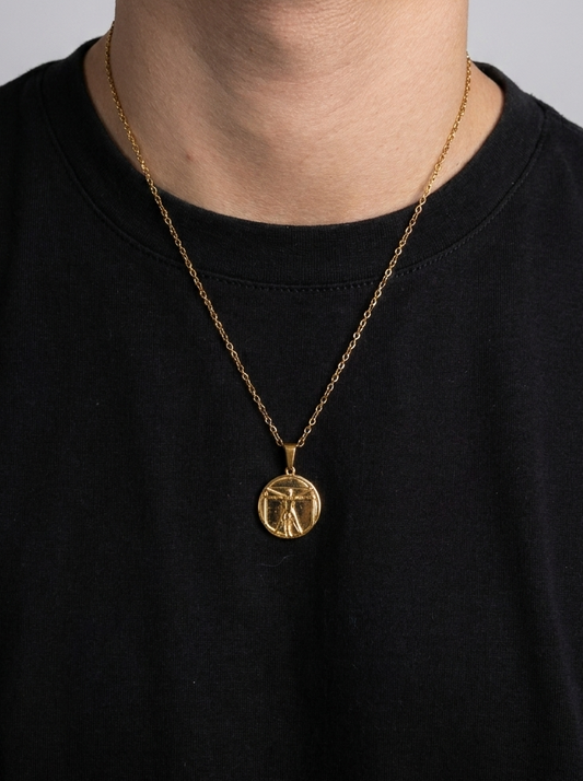 Leonardo da Vinci Necklace - Gold