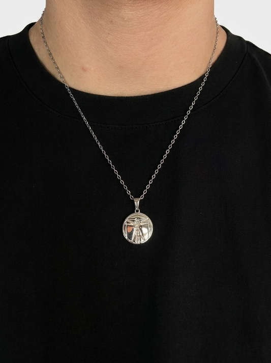 Leonardo da Vinci Necklace - Silver