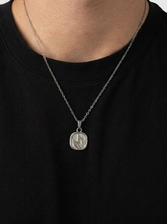 Wing Pendant Necklace - Silver
