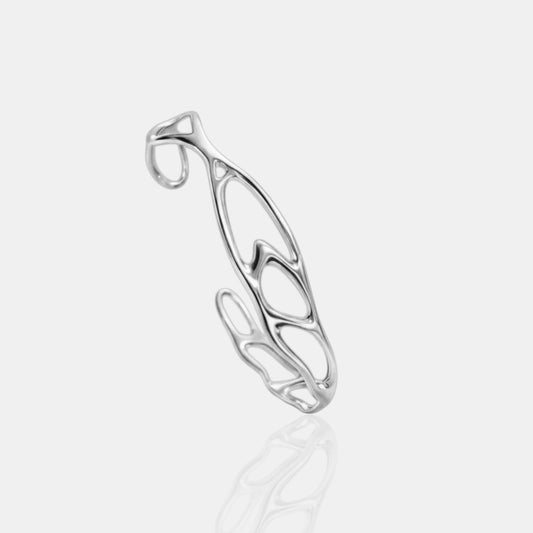 Free Form Cuff Bracelet - Silver