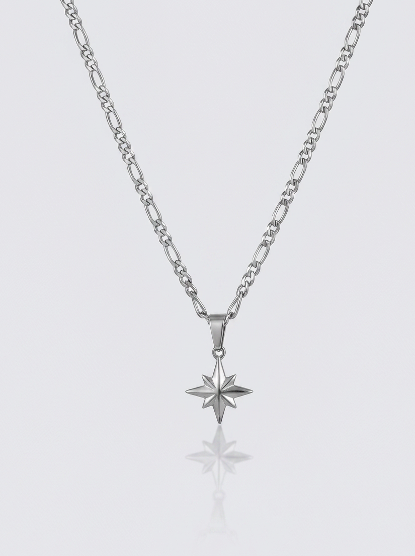 Cuban Star Necklace - Silver
