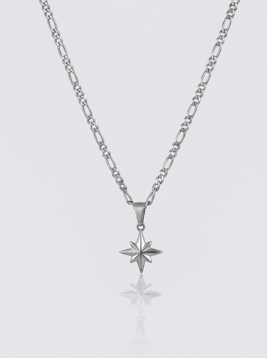 Cuban Star Necklace - Silver