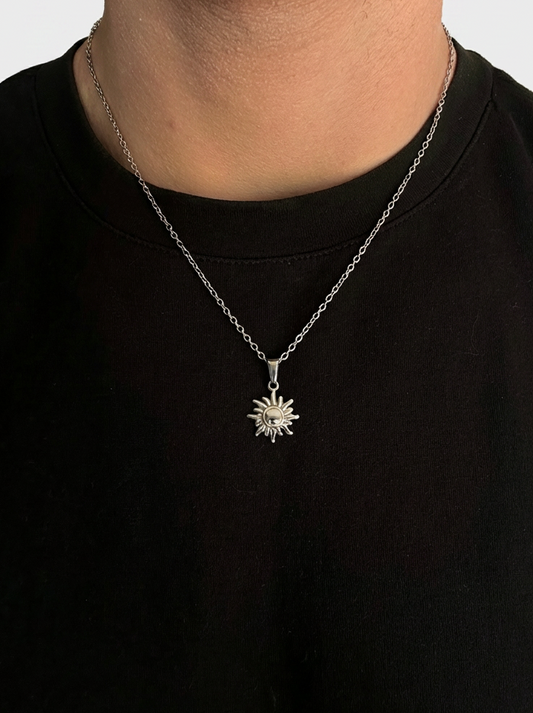 Sun Necklace - Silver
