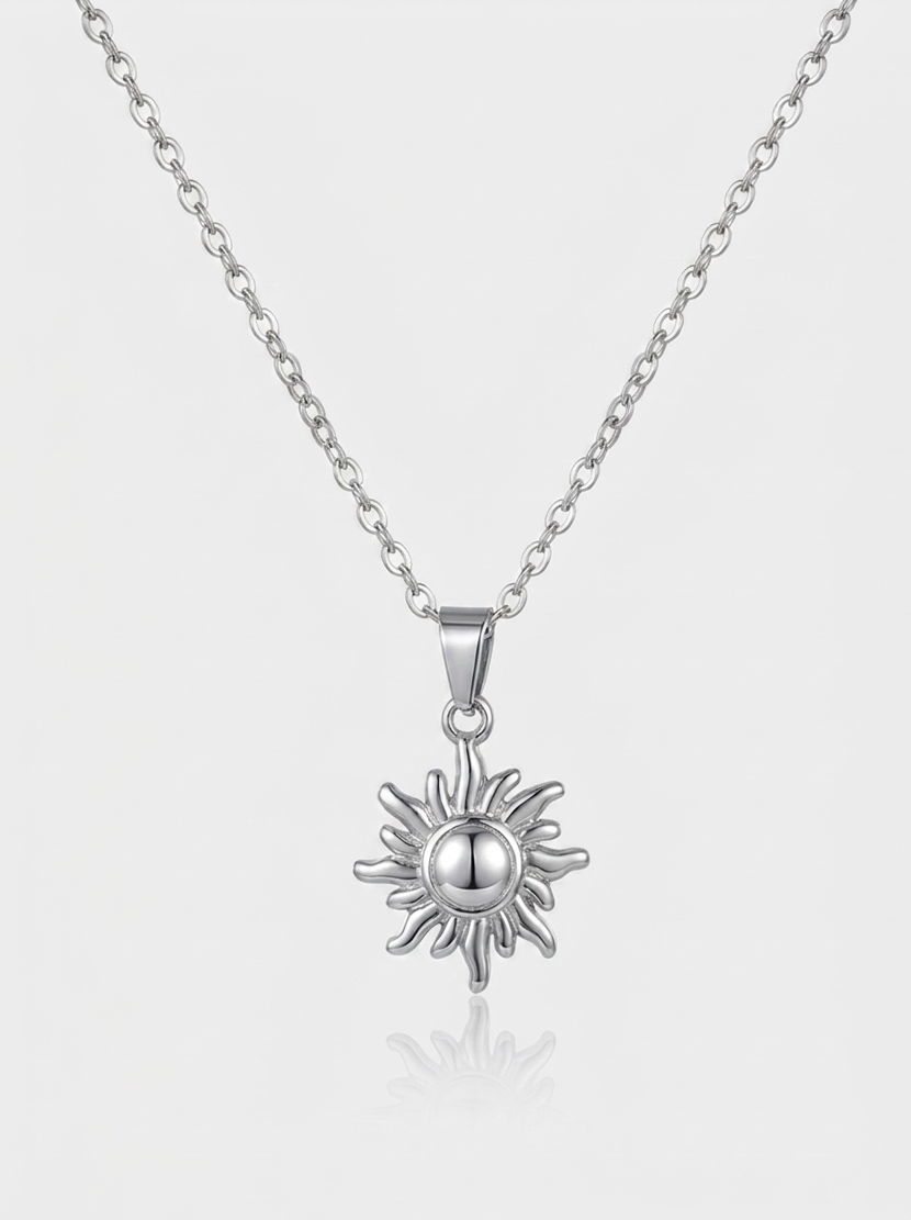 Sun Necklace - Silver