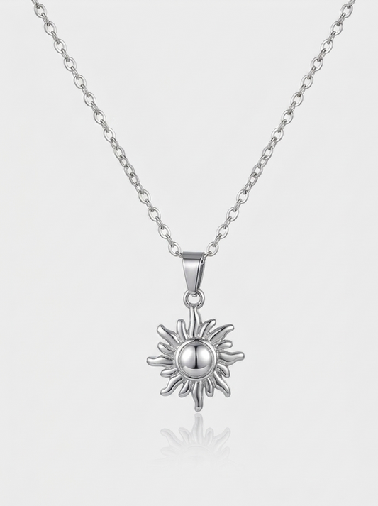 Sun Necklace - Silver