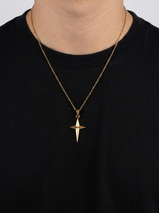 North Star Necklace - Gold