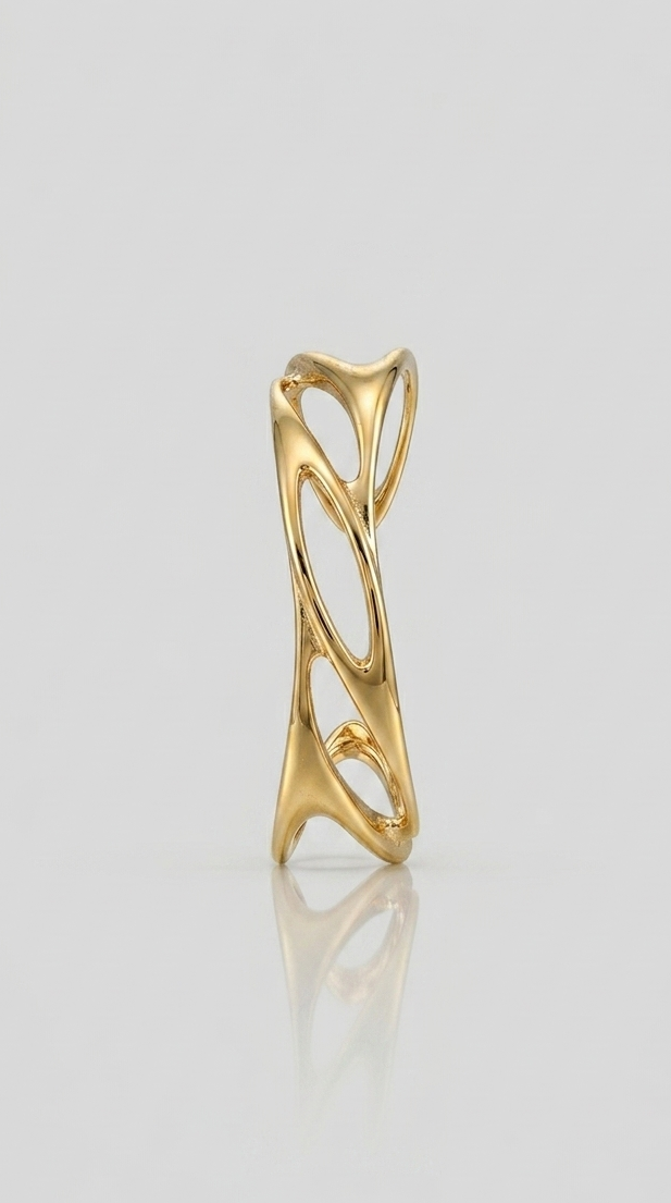 Wave Cuff Bracelet - Gold