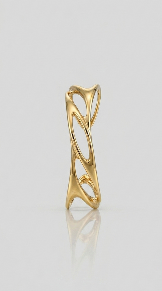 Wave Cuff Bracelet - Gold