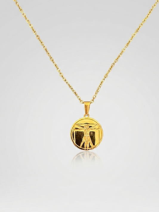Leonardo da Vinci Necklace - Gold