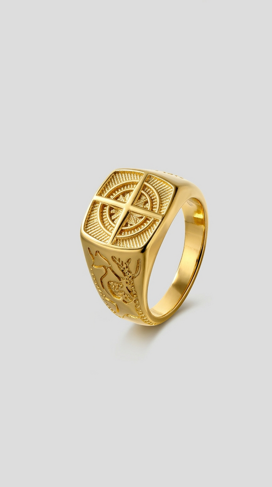 Compass Ring - Gold