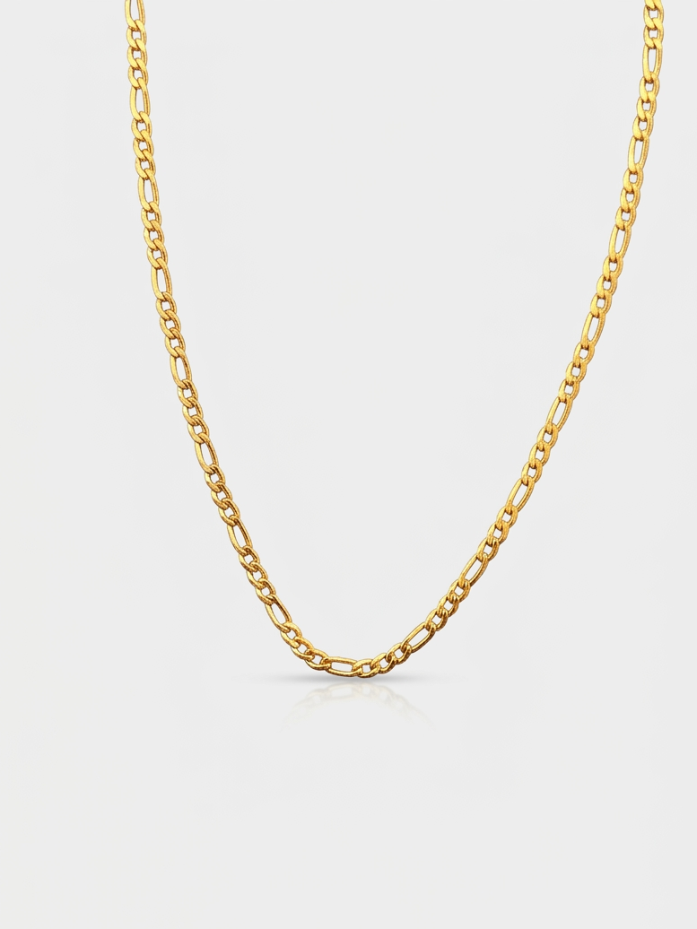 Figaro Chain 3MM - Gold