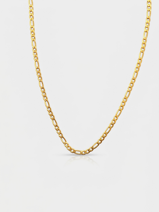 Figaro Chain 3MM - Gold