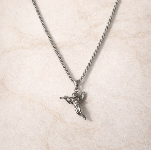 Colar Anjo - Prateado