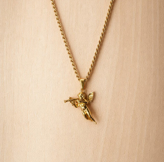 Colar Anjo - Dourado