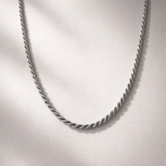 Corrente Rope - Prateada