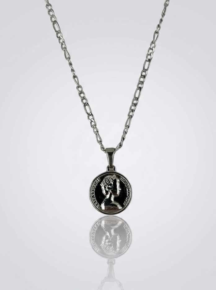 Coin Necklace - Silver