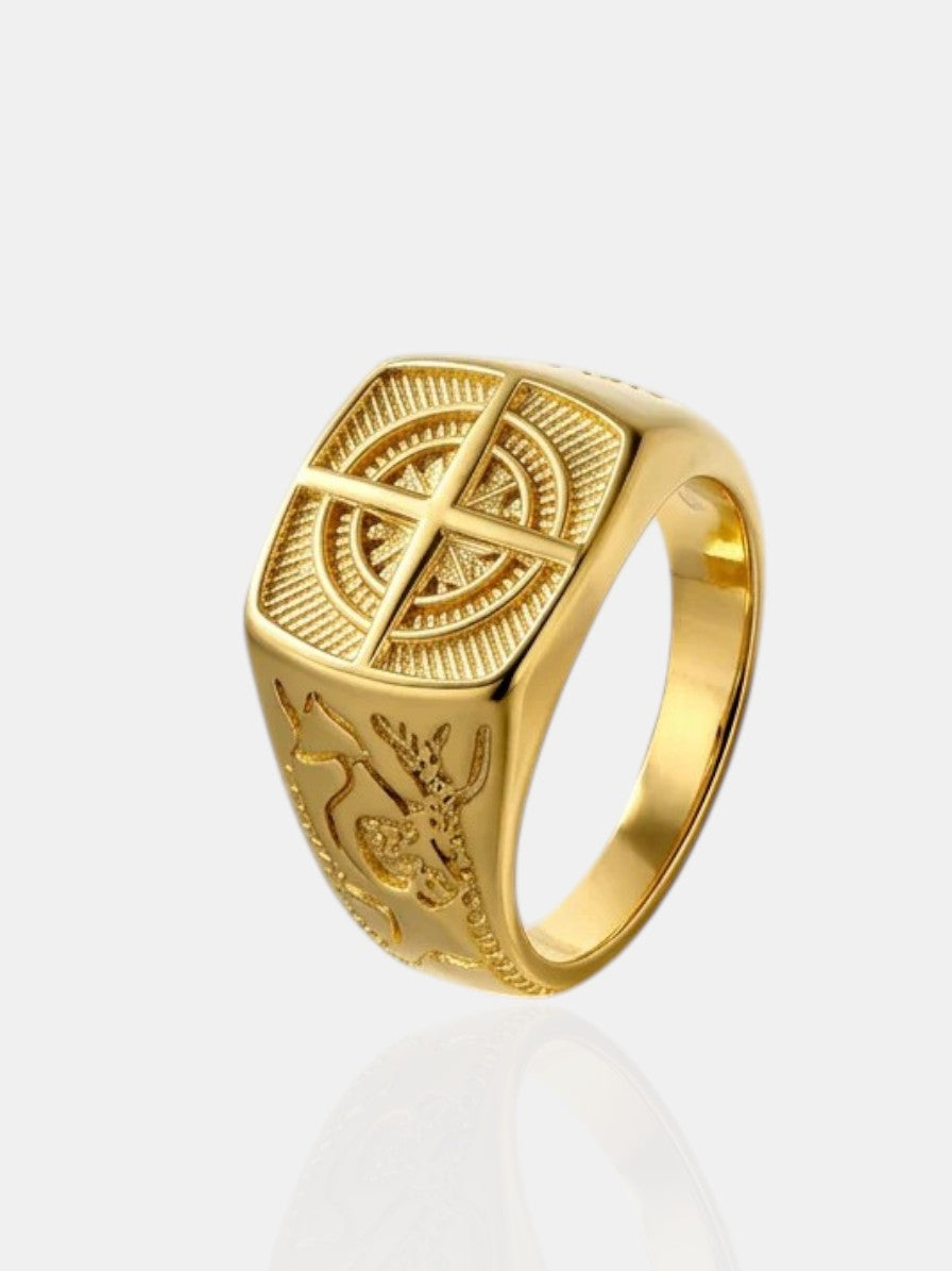 Compass Ring - Gold