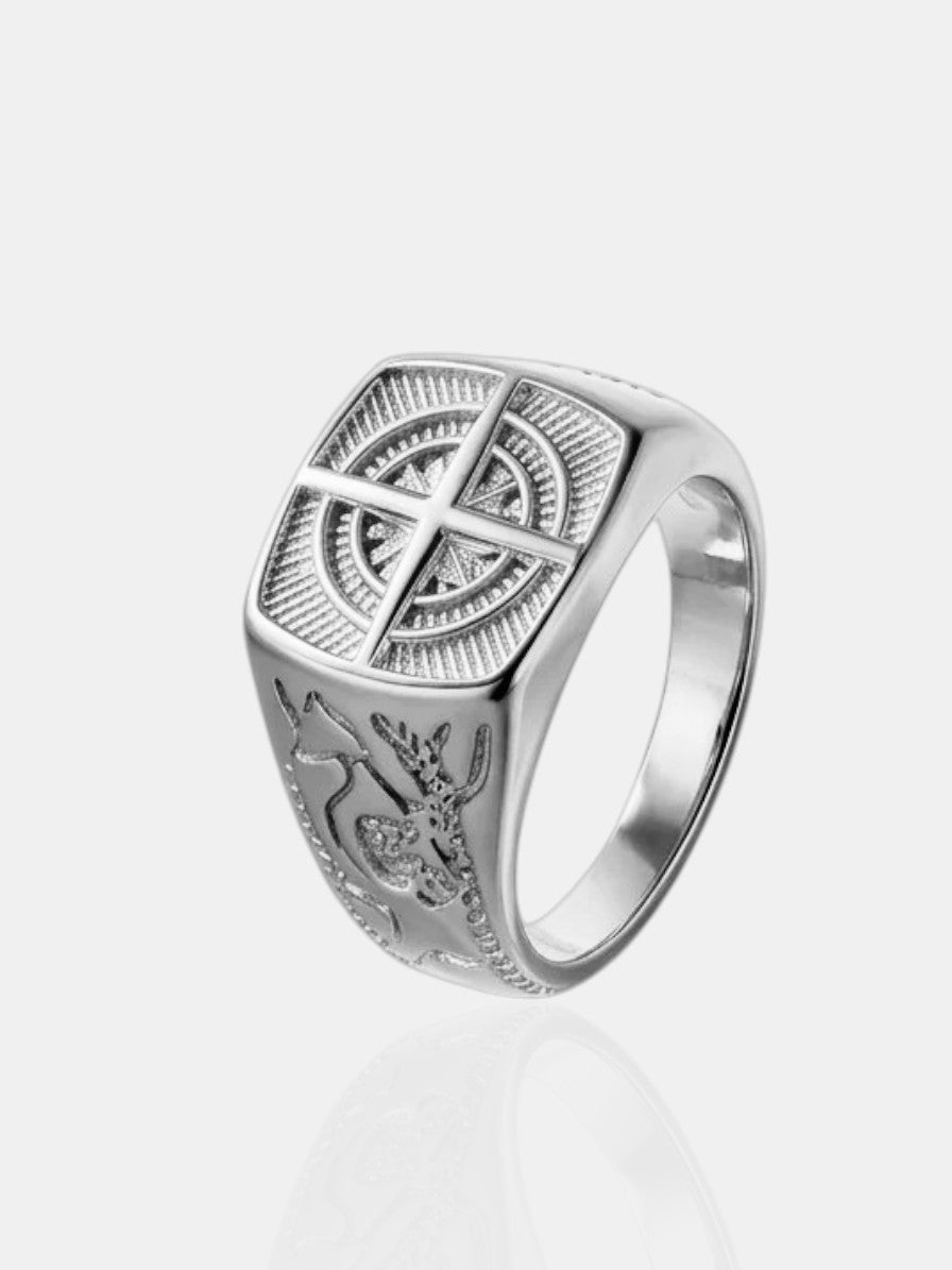 Compass Ring - Silver
