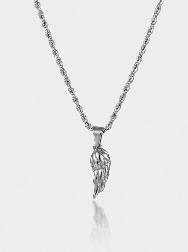 Wing Necklace - Silver