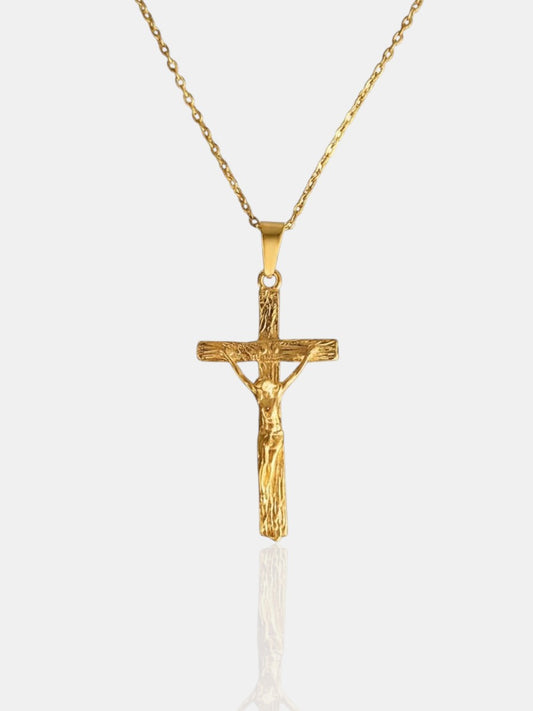 Crucifix Necklace - Gold