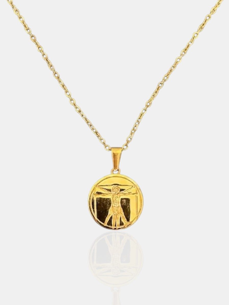 Leonardo da Vinci Necklace - Gold